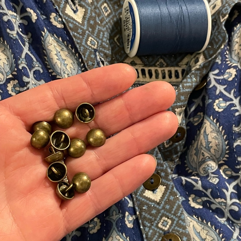 BUTTONS ONLY for Spell Oracle Blouse as shown in sample blouse in photo